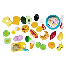 PLAYMAX 蔬菜水果麵包切切樂組合, 混合顏色