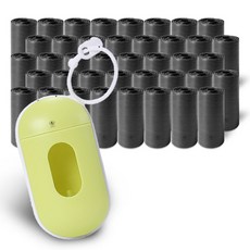 딩동펫 반려동물 똥츄 풉백 배변봉투 600p + 케이스 세트, 옐로우(케이스), 1세트