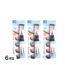 ABM韓國門鉤5步衣架, 棕色, 6入