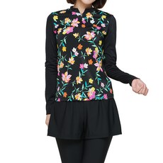 ILIKAI 女款花卉防磨衣上衣 + 水上運動緊身褲套裝