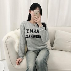 PEONIST 圓領套頭印花大學T R