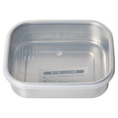 EBM 18-8不鏽鋼保鮮盒 深型 1050ml 18-8不鏽鋼材質 蓋子是聚乙烯材質 耐熱50度 耐冷-30度, M(155 x 115 x 70mm), 1個