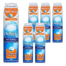 쉬크 하이드로 모이스춰라이징 쉐이브젤, 199g, 6개