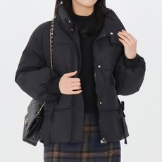 모이르벨라 여성용 리본 스트링 숏 패딩