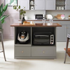 장인가구 다이닝 아일랜드 식탁 광파렌지대형 방문설치, 소프트 그레이