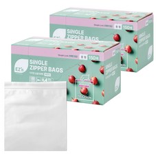 EZn이지엔 베이직 싱글지퍼백, 중(M), 150개입, 2개