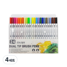 동아PMS 듀얼팁 라이브캘리칼라 마카, 24색, 4세트