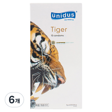 유니더스 이노센스 호랑이 타이거 콘돔, 10개입, 6개