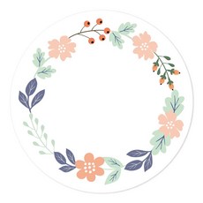 藍色花朵便條貼紙, 混合顏色, 180張