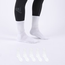 GANASOCKS 男士高級雙層底緩震運動長筒襪5雙套組