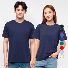 CARET 26支棉中性圓領短袖T恤 8色, Navy