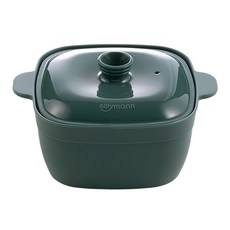 sillymann Harmony鉑金矽膠方形多功能蒸鍋, 1個, 海洋綠