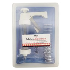 Kuhn Rikon 瑞康屋 餅乾擠花器+模具組 含14個餅乾模具和6個不鏽鋼裝飾頭, 多色, 1組