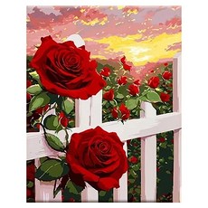 鑽石畫 ZSD3503 40 x 30cm, 花朝月夕, 1個