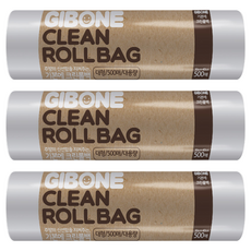 기본에 크린롤백 30cm x 40cm, 대(L), 500개입, 3개