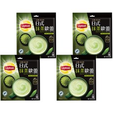 Lipton 立頓 絕品醇 日式抹茶歐蕾, 19g, 15包, 4袋