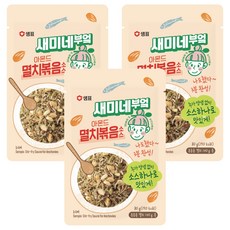 Semie-Kitchen 杏仁鯷魚乾拌炒醬, 3個, 80g