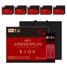 Jungwonsam 6年根高麗紅蔘精華飲 30條入+購物袋, 300g, 6組