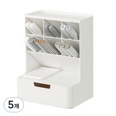 리템 하이브 데스크오거나이저, 화이트, 5개