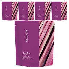Papa Recipe 茄子清潔去角質墊爽膚水補充裝 35p, 35片, 5包