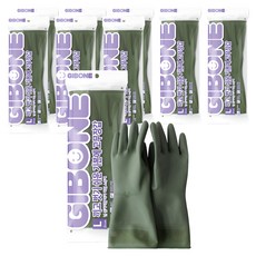 기본에 끼고 벗기 쉬운 고무장갑, 다크그린, 대(L), 9세트