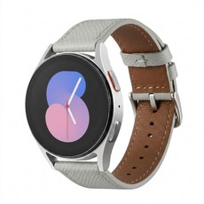w9999 Galaxy Watch 4 3 2 Classic Active Urban Leather錶帶 錶帶 40 44 42 46 20 mm 相容, 20mm, 淺灰色