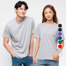 CARET 26支棉中性圓領短袖T恤 8色, Gray Melange