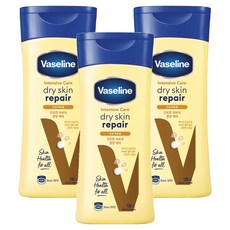 바세린 드라이 스킨 리페어 바디로션, 120ml, 3개