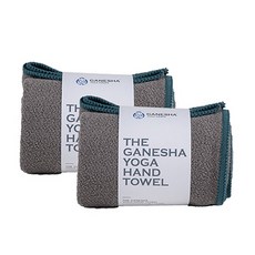 GANESHA YOGA PROPS The Yoga 瑜珈手巾 2入, 灰色, 2個