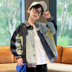 Edgeland 男童青少年拼接夾克