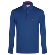 男性彈性高爾夫翻領長袖T恤 NB-5147