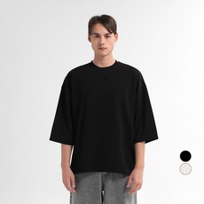 JH Style 男式寬鬆版型浮雕分體 7 部分短袖 T 卹