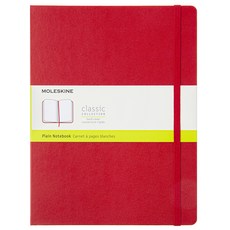 MOLESKINE 經典純色精裝筆記 X-Large, 猩紅色, 1個