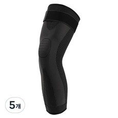 고탄력 풀커버 무릎 관절 보호대 블랙, 5개