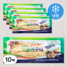 본갯마을 녹차품은 고등어구이 (냉동), 중 100g, 10팩