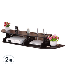 페어링 셋탑박스 정리함, 2개, 블랙