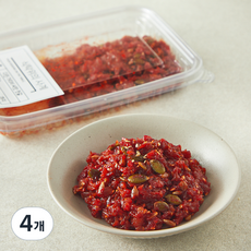 식탁위의사계 다진 가리비 씨앗 젓갈, 110g, 4개