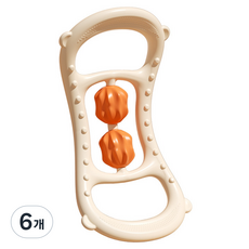 레벤픽 목 어깨 스트레칭 마사지기, 베이지, 6개