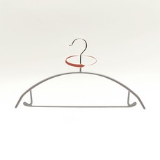 JINSIMGAMSUNG 掛鉤旋轉型防滑無痕衣架, 10個, 灰色