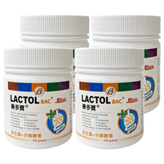 LACTOL BAC 樂多寶 活性腸益粉 寵物腸胃保健品 100 grams, 腸道健康/乳酸菌, 4罐