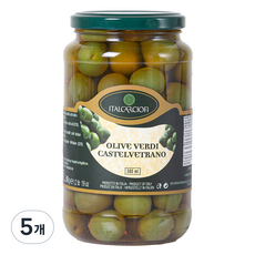 이탈카르쵸피 그린 카스텔 베트라노 올리브절임, 5개, 580ml