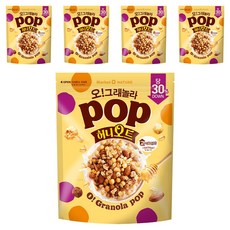 마켓오네이처 오 그래놀라 팝 허니오트, 480g, 5개