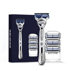 Gillette 吉列 刮鬍刀+刮鬍刀片 3入, 1套