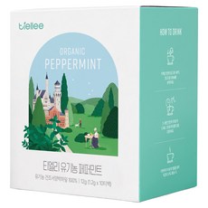 티엘리 유기농 페퍼민트 차, 1.2g, 1개, 10개입