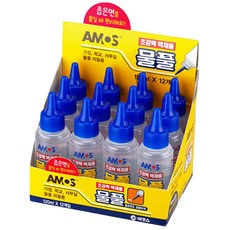 AMOS 阿摩司 超強力液體膠水 水性膠水, 120ml, 12個