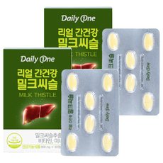 데일리원 리얼 간건강 밀크씨슬, 30정, 2개