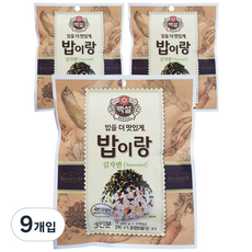 백설 밥이랑 김자반, 18g, 9개입