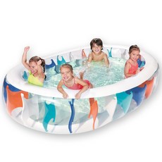 Best Way 透明橢圓空氣游泳池 BW54066, 混色