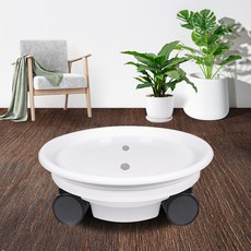 Hwabunworld 圓形移動式花盆底盤 現代基本款, 9號, 1個