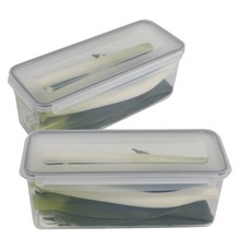 Xeonic 長型密封保鮮盒附瀝水板 3L, 2個, 單品